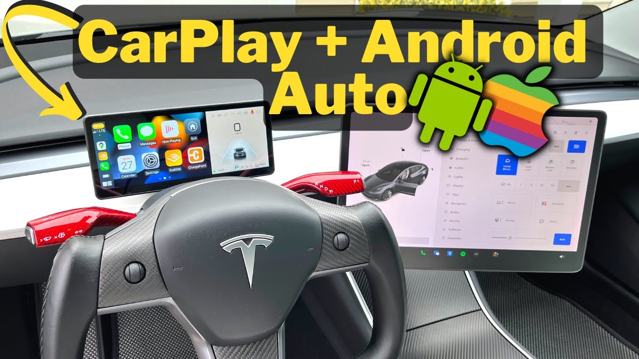 Tesla 9 Touchscreen HD Display ⚡️ Model 3  Model Y 🔥 CarPlay + Android  Auto Instrument Screen 