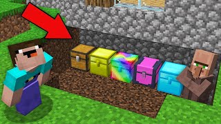 : WHY DOES VILLAGER HIDE ALL RARE CHESTS IN MINECRAFT ? 100% TROLLING TRAP !
