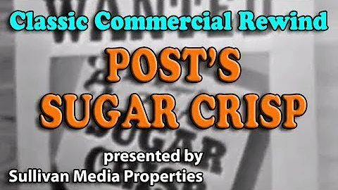 DuMont TV's CAPTAIN VIDEO TV series "Post Surgar Crisps Comercial" (1950)