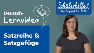Satzreihe - Satzgefüge Schülerhilfe Lernvideo Deutsch