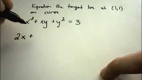 More! Implicit Differentiation Examples