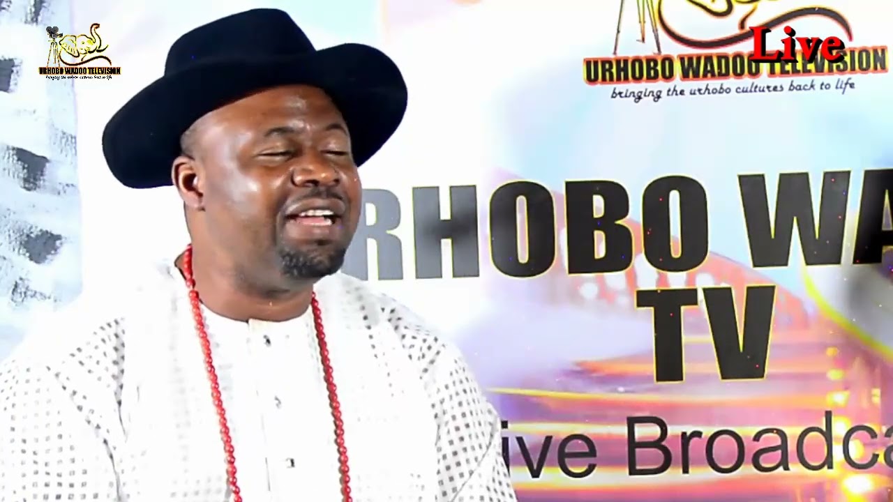 Sasokor was Live at Urhobo wadoo Tv passing advice to Urhobo sons and daughters to stand strong 