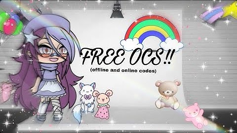 free ocs!!gacha club(online and offline code)gacha cartoon