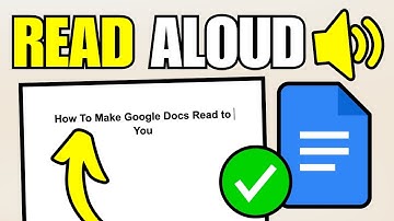 How To Make Google Docs Read To You (Read Text Aloud)