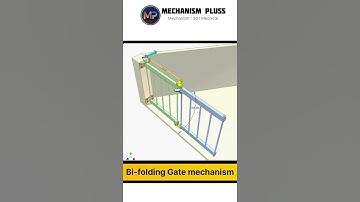 Bi-folding gate mechanism #automobile #enginiring #carcleaning #engineeringdiscipline #machinist