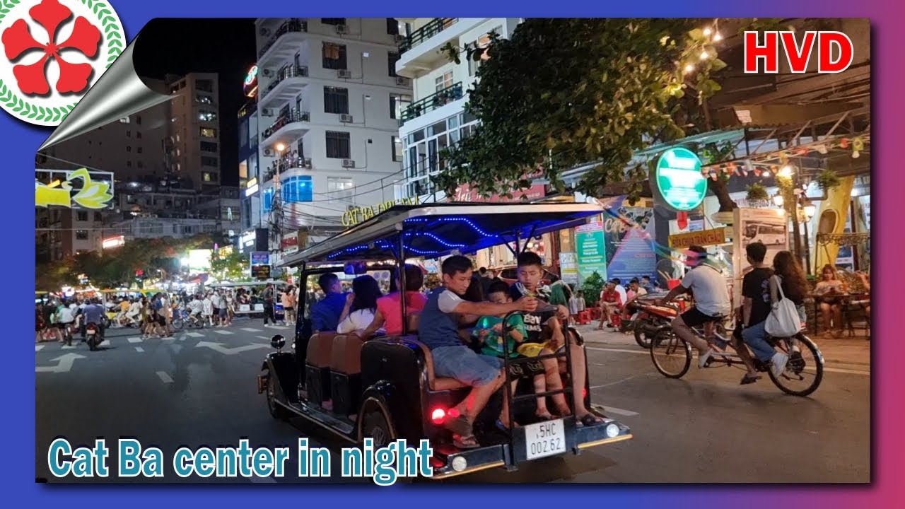 HVD street walking by night : Hai Phong - Cat Ba center in night | HVD