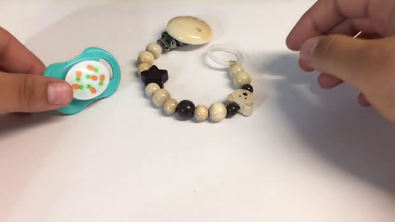 schnullerkette befestigen silikonring Schnullerkette mit Silikonring