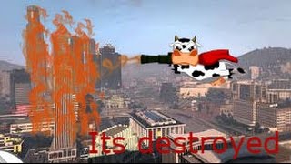 Flying cows / Animal attacks GTA V screenshot 4