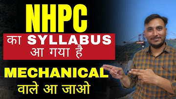 NHPC Syllabus Out || Mechanical Syllabus for NHPC