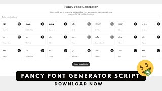 Fancy Font Generator Script - Publish Once, Earn Forever! (Without Article) screenshot 2