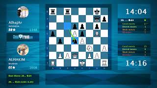 Chess Game Analysis: ALHAKIM - AlhajAr, 1-0 (By ChessFriends.com)