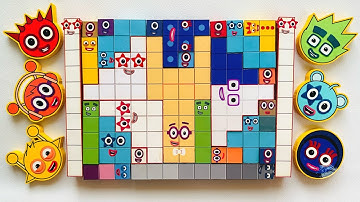 Looking for Numberblocks NEW 20 120 Puzzle Tetris Shape | ASMR chirping of birds