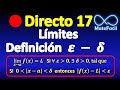 17. En vivo - Límites, definición épsilon delta (Explicación y demostraciones)