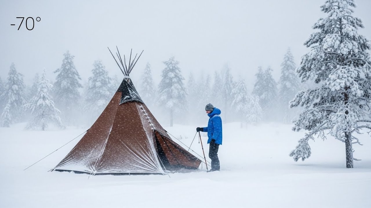 [−70°C] Living Through a Frozen Night | Arctic Winter Camping