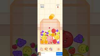 how to get 1000+ score in suika pang pang mobile in only 2 minutes trick (very easy) screenshot 5