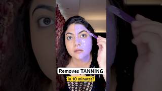 ✨Viral PURPLE tan removal mask that removes tanning in 10 minutes?? #tanning #trending #skincare