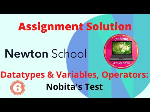 Newton School Assignment Answer | Nobita's Test | Datatypes & Variables, Operators | Java