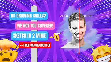 How to Make a Pencil Sketch in Canva – Easy Drawing Effect Tutorial