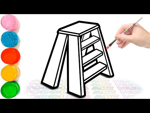 How to Draw Ladder | Ladder Drawing Step by Step