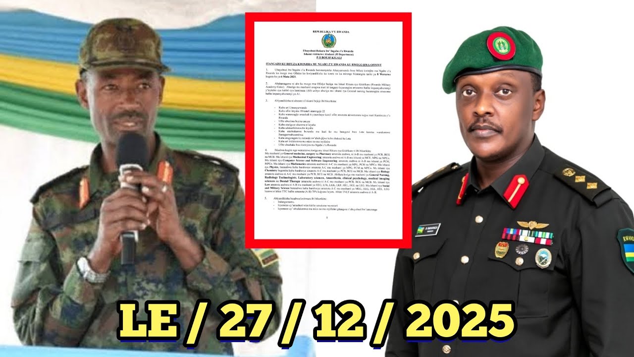 Itangazo Rishya Rya Rdf University ITANGAZO RYA #RDF RYIHUTIRWA REBA URUTONDE UKO BAZAGENDA BANDIKA MU ...