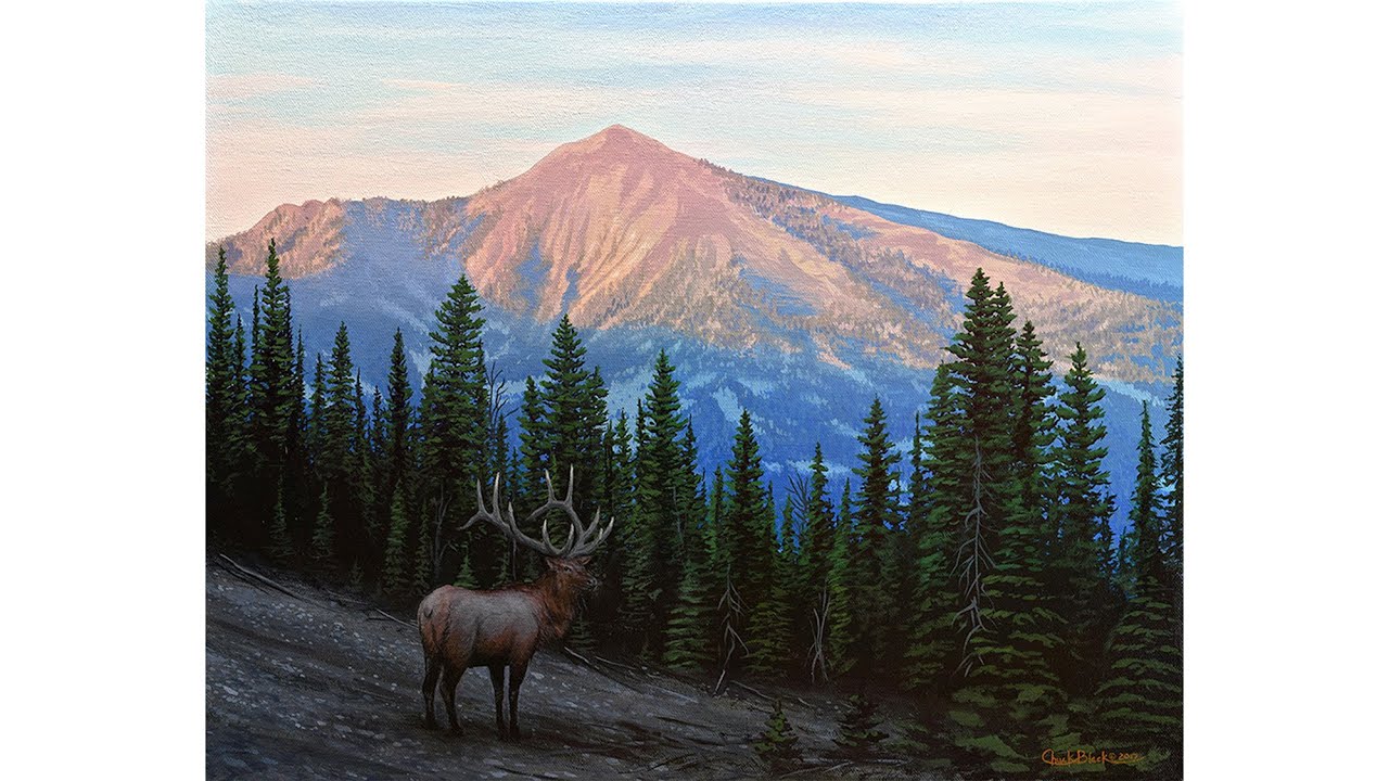 How to Paint Realistic Mountains Acrylic Painting YouTube