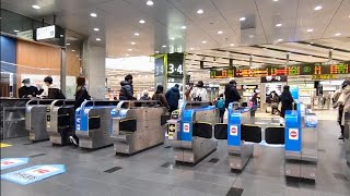 《乗り換え》新大阪駅、大阪メトロ御堂筋線⇒JR線・新幹線⇒メトロ御堂筋線  Shin-Ōsaka