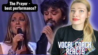 Vocal Coach Reacts: CELINE DION & ANDREA BOCELLI ‘The Prayer’ Live!