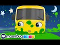 Buster’s Stuck in Green Halloween Slime! @Go Buster Official | Sing Along With Me! | Moonbug Kids