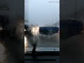 ❄️ Insane near-miss on icy road!