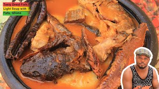 I prepared Adwene (smoked/dry fish) LightSoup with Fufu for my Pregnant sister ||Ghanaian tasty soup screenshot 3