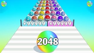 Ball Run 🏐 2048 game play no 201।।Infinity Run game।।gaming video।। #ballrun2048 #ballrun #gaming