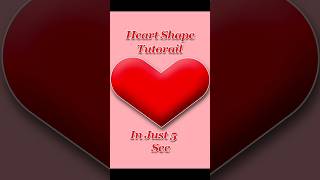 Create heart shape in photoshop -- Just Sec's 😳🤯 #shorts #shortsfeed #photoshop