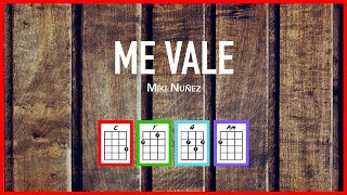 Video thumbnail of "ME VALE (Miki Nuñez) - Ukelele Cover by Miki Nuñez"