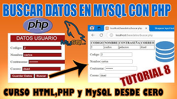 Como Buscar Datos en MYSQL desde un Formulario PHP con SELECT y RELLENAR la TABLA | TUTORIAL 8
