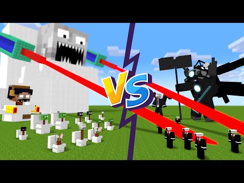 Minecraft Mobs : Become Skibidi Toilet 3 - Minecraft Animation