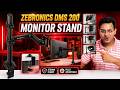 Zebronics DMS200 Monitor Stand Review 🔥 Best Budget Monitor Arm in India? 360° Rotation
