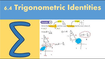6.4 Trigonometric Identities (PURE 2 - Chapter 6: Trigonometric functions)
