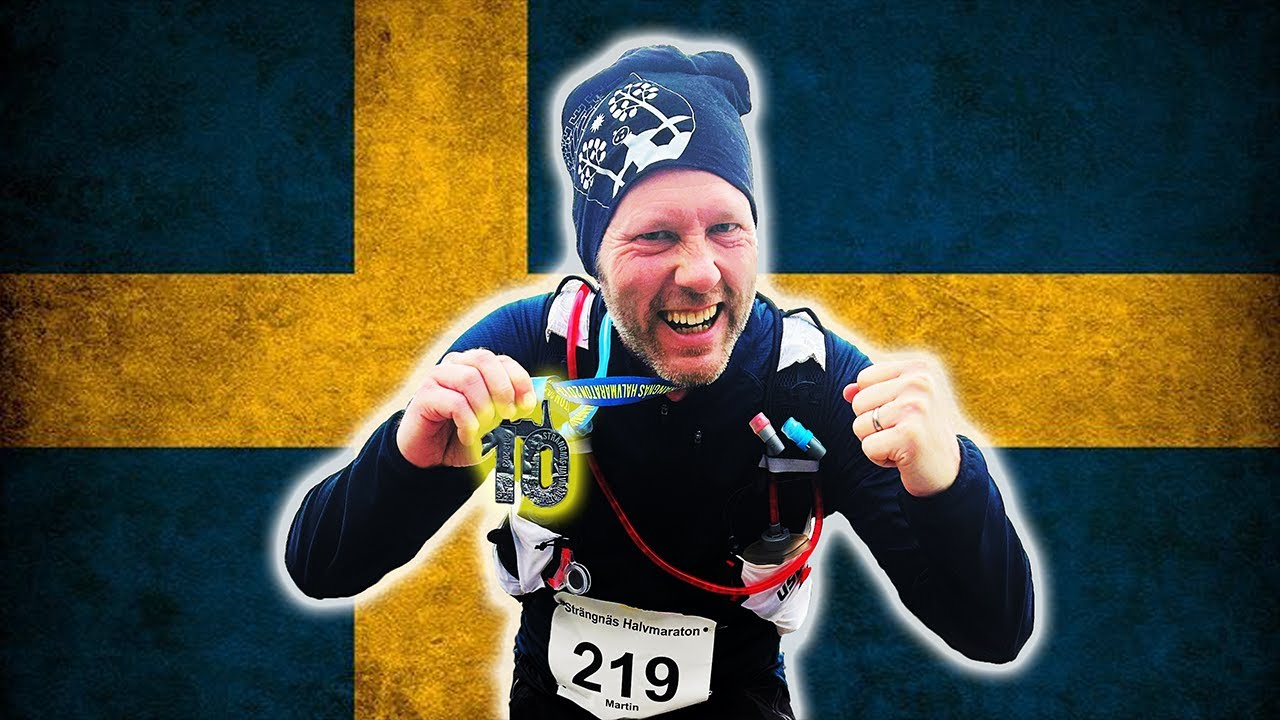 Follow along in Swedish during a half marathon