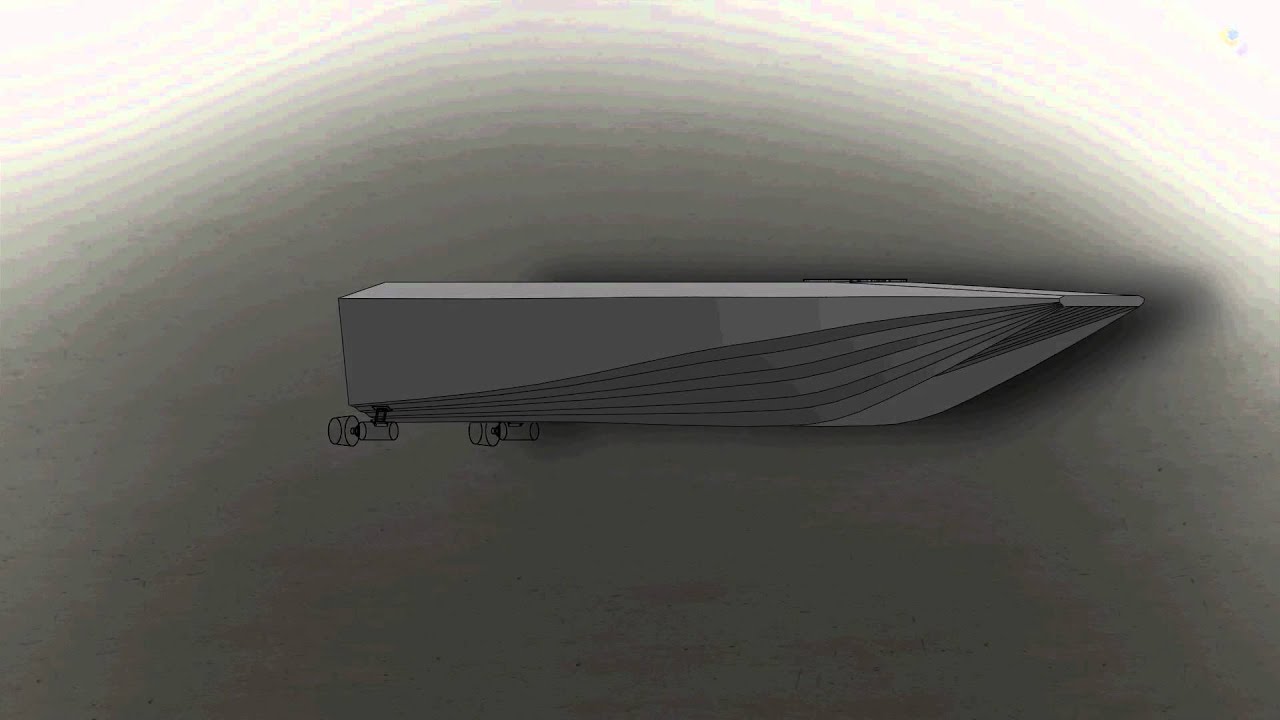 New boat hull design - YouTube