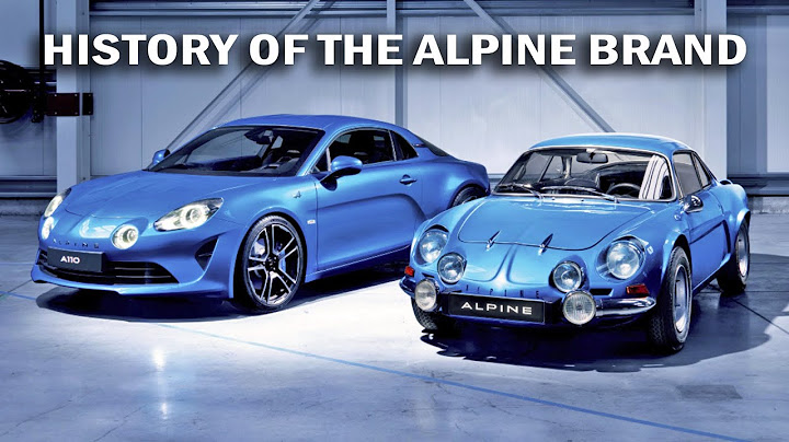 HISTORY OF THE ALPINE BRAND - 66 years