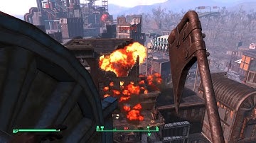Fallout 4: RANDOM BUILDING EXPLOSION!