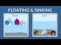 Float or sink  why do things float why do things sink lesson for kids