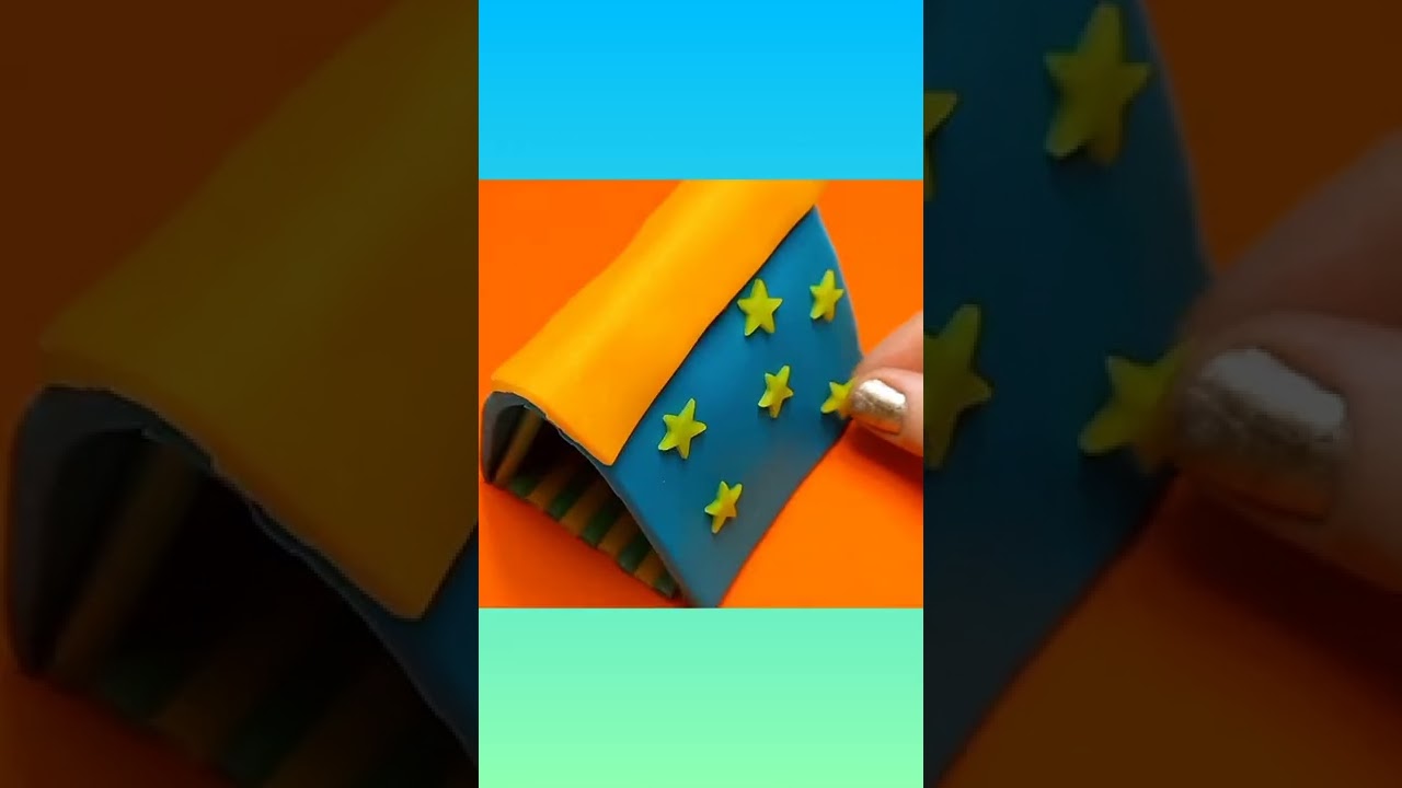 How to make a Miniature  Tent with Clay & Straws 