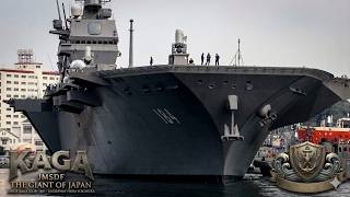 The Giant Warship of Japan — JS Kaga (DDH-184) Gets Underway from Yokosuka