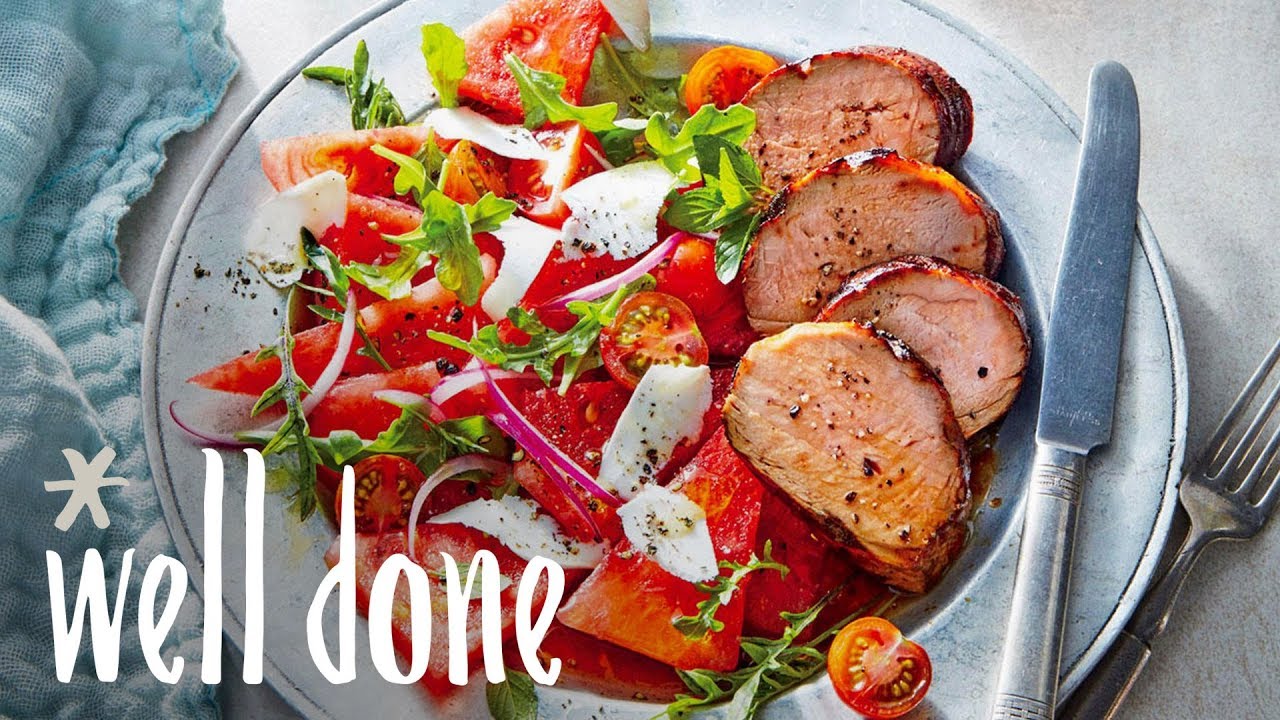 How To Make Peach-Glazed Pork Tenderloin | Recipe | Well Done
