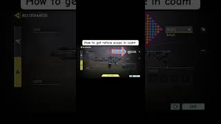 How to get reticle scope in codm ? #codm #gaming