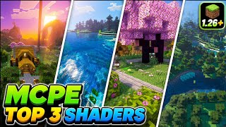TOP 3 BEST REASLTIC SHADERS MCPE 1.21- 1.26+ || #shaders #mcpe #minecraft  screenshot 3