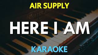 Air Supply - Here I Am (KARAOKE Version)