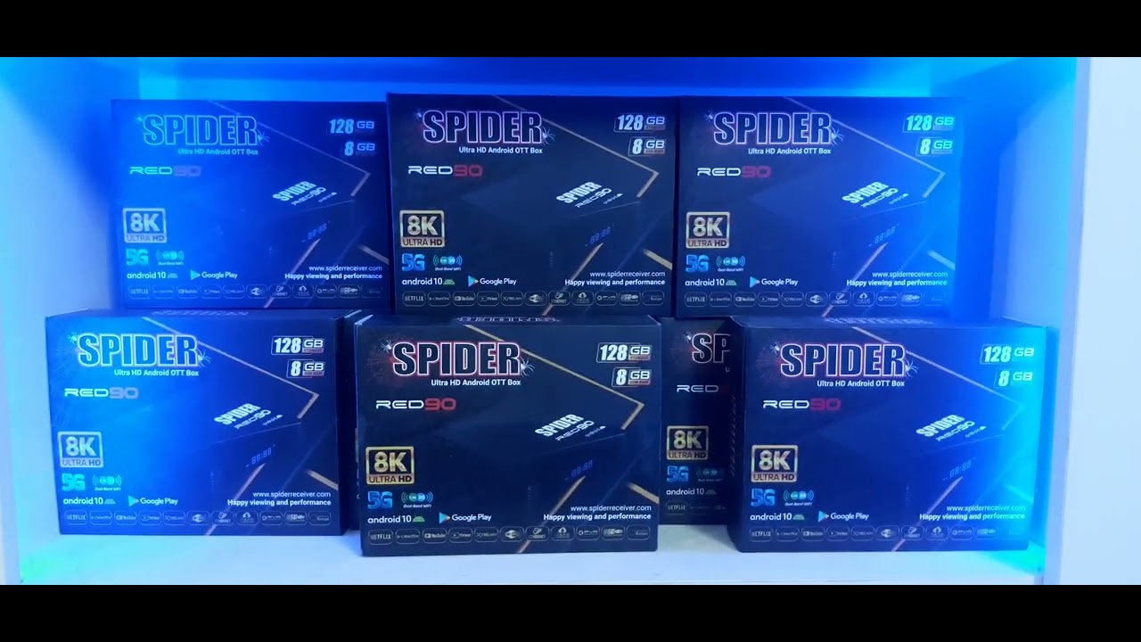 Spider Plus Riyadh ريسيفر سبايدر spider RED 90 FULL Android للطلب من عمار للستالايت ...