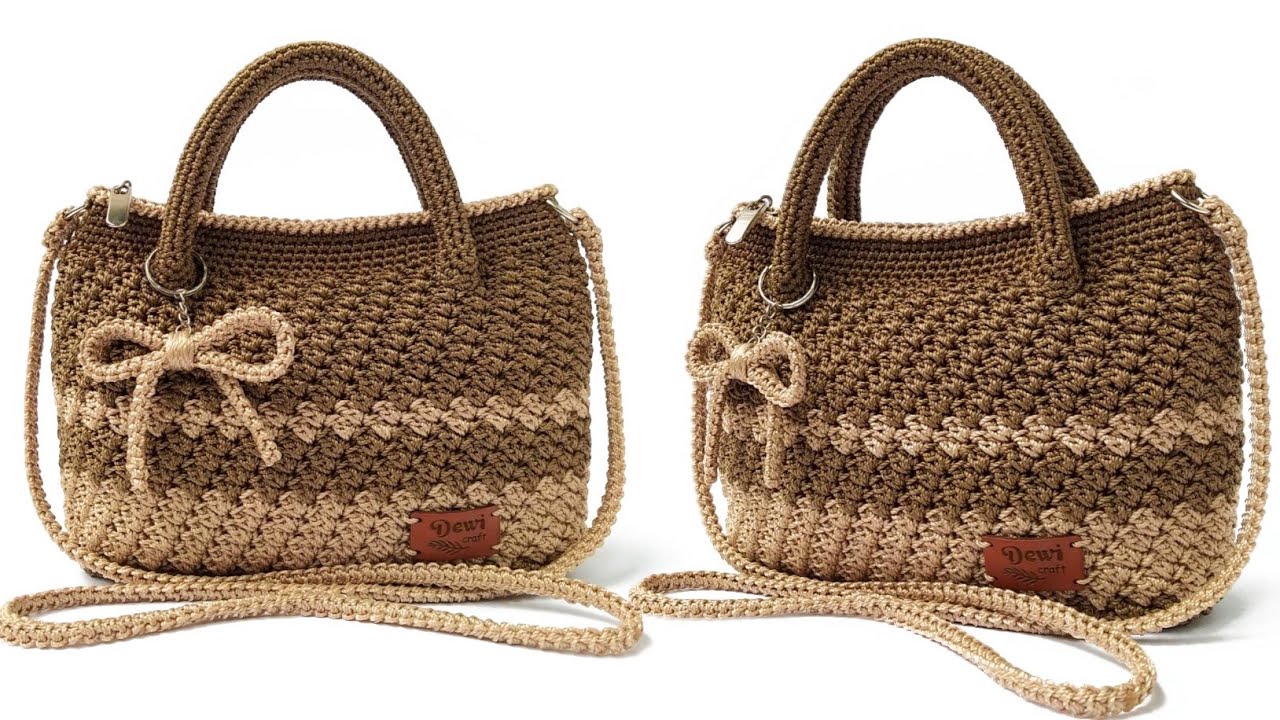 КРАСИВЫЙ УЗОР Простой урок по вязанию крючком сумки (шаг за шагом) — даже новички смогут это сделать